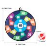 28.7in Kids Foldable Dart Board Game Set Hanging Safe Dartboard Set with 16 Sticky Balls Indoor
