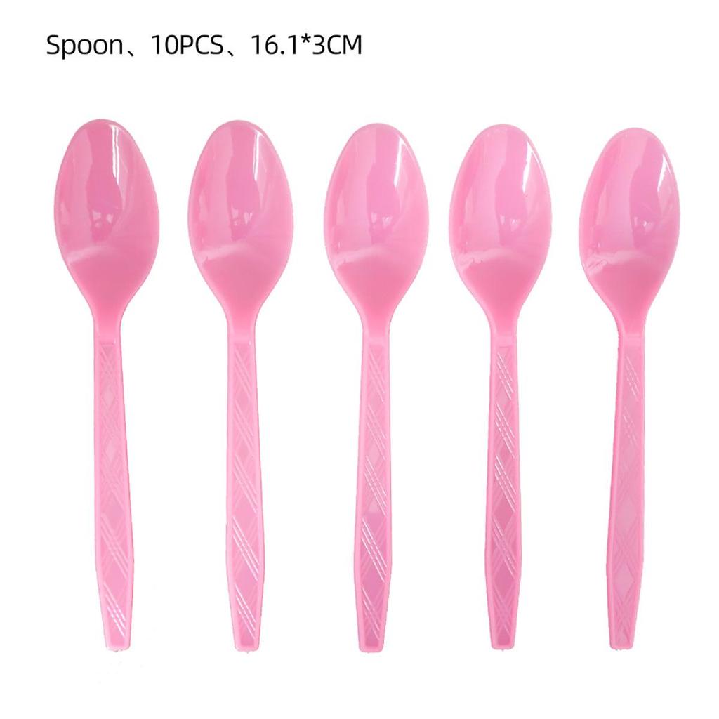 Pink Ballet Bow Children's Birthday Party Disposable Tableware Set