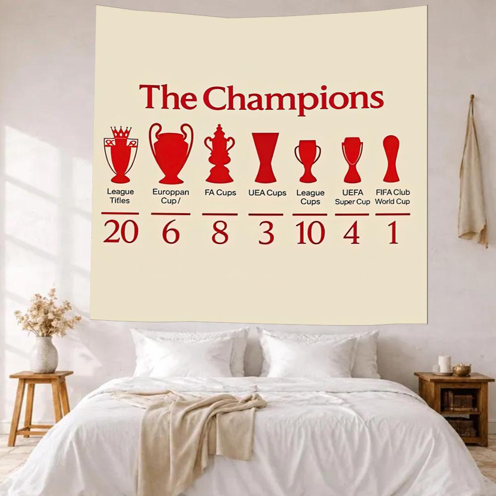 Liverpool Football Club Wall Decor Tapestry Art For Pet Memorial Birthdaywedding Party Backdrop Family Gift