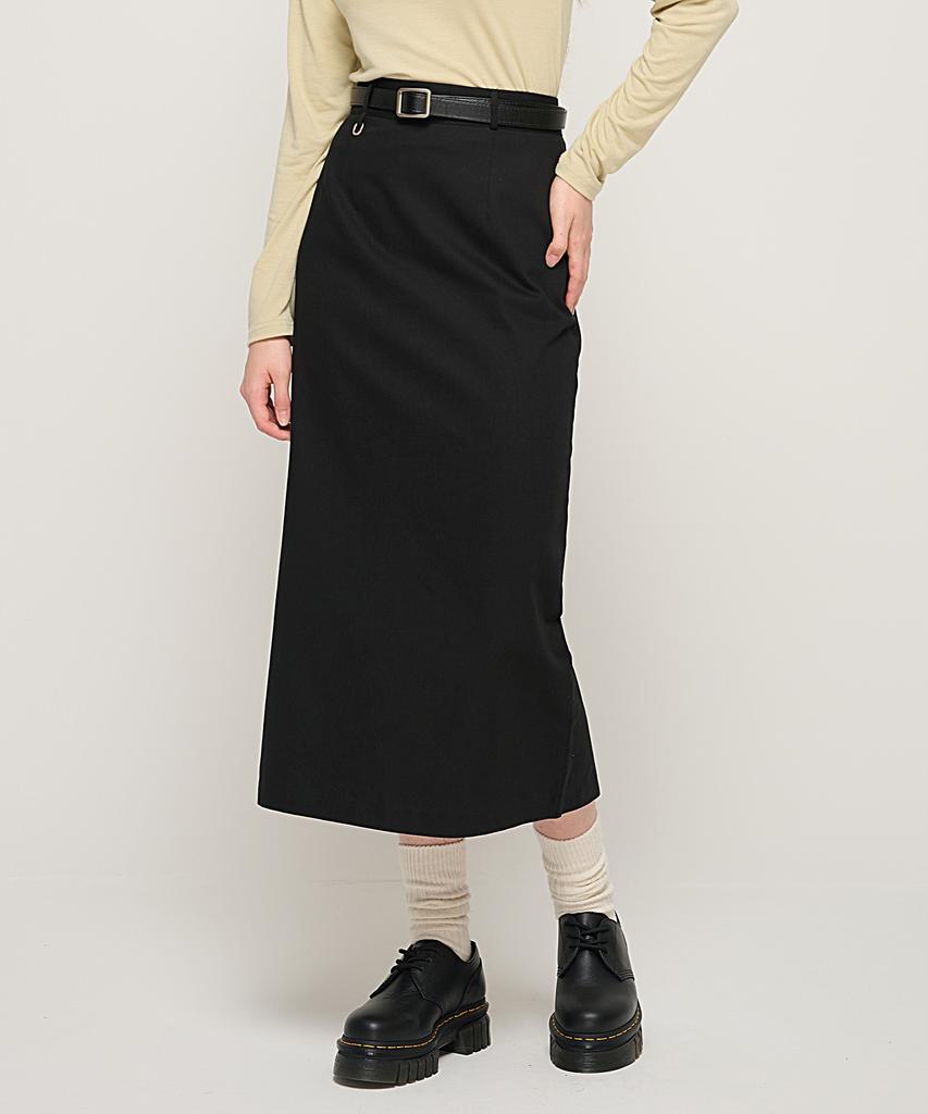 Cargo Bros For Woman Basic Cotton Long Skirt (Black)