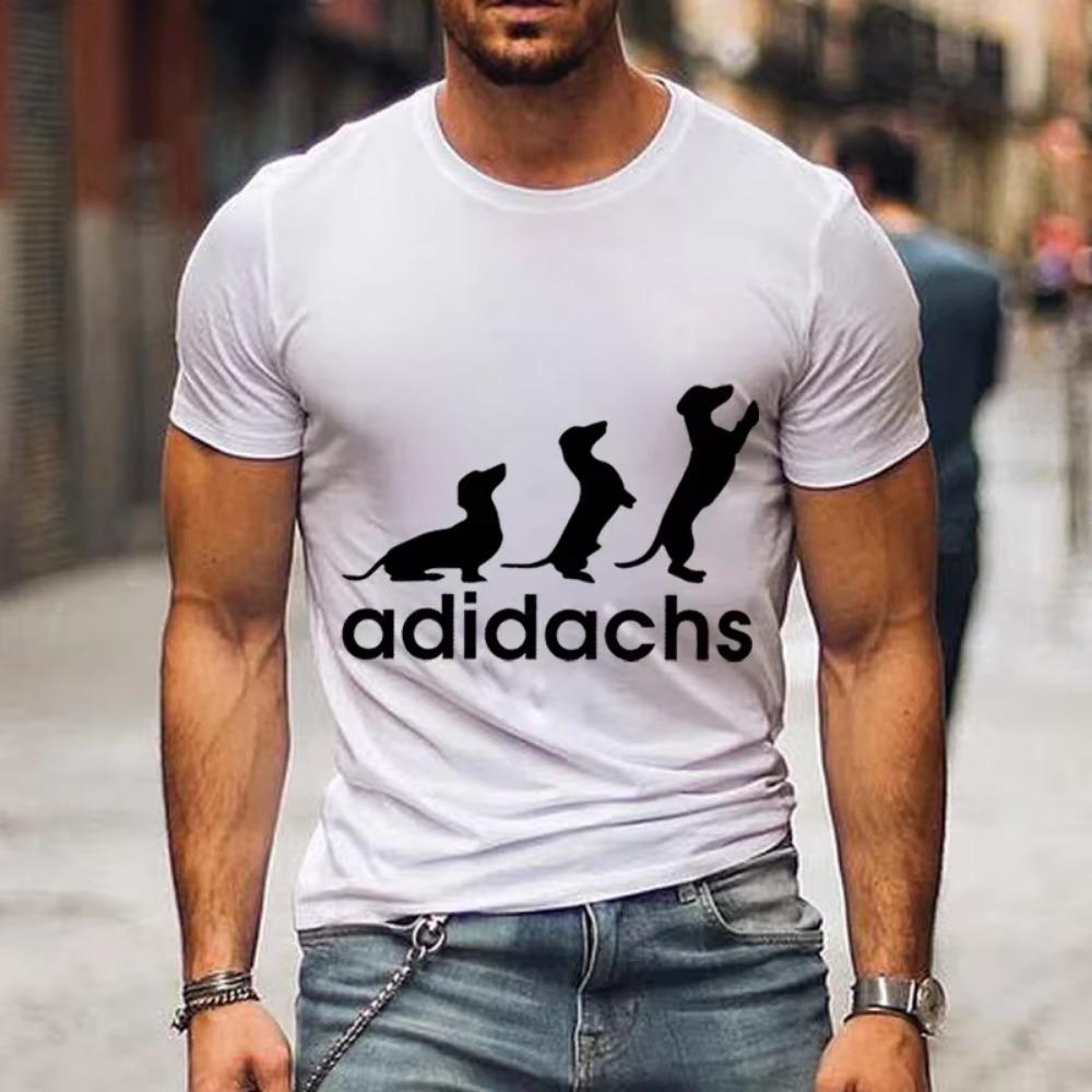 Męski T-shirt Miłośnik Jamników T-shirt Koszulki Graficzne Oversize Męski Damski T-shirt Moda Harajuku Ubrania Męskie Koszulki Markowe