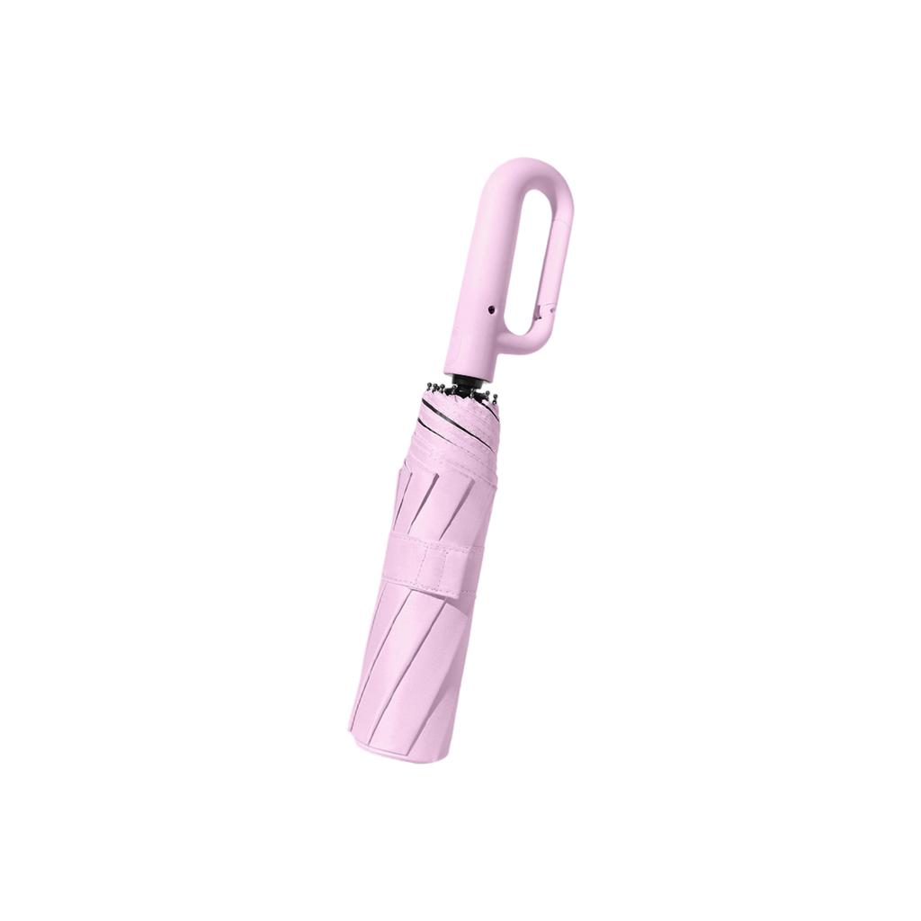 Automatic Open Close Umbrella with Loop Handle Compact Folding Design UV Protection Sun Rain Dual Use Wind Resistant Travel Umbrella
