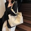 Large-capacity Bag Women's New Simple Casual Shoulder Bag Texture College Student Class Commuting Tote Bag