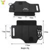 Multifunctional Outdoor Waist Bag with Flashlight & Knife Sheaths, Tool Clip, Leather Wilderness Storage Case.