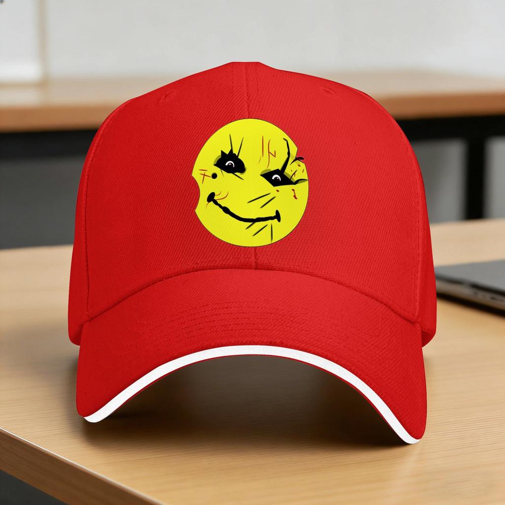 Manhunt Smiley Mask Baseball Cap Men Adult Custom Diy Hip Hop Hats Summer Fitted Retro Running Hippie Sunscreen Baseball Caps