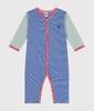 Footless Romper A0BB9 Light White 12 months 74cm [Petit Bateau] Blue/Off