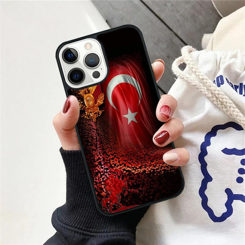 

Turkey Turkish Flag Phone Case For iPhone 17 Air 15 16 Cover 11 13 14 Pro Max 12 Plus Max Fundas iPhone 14