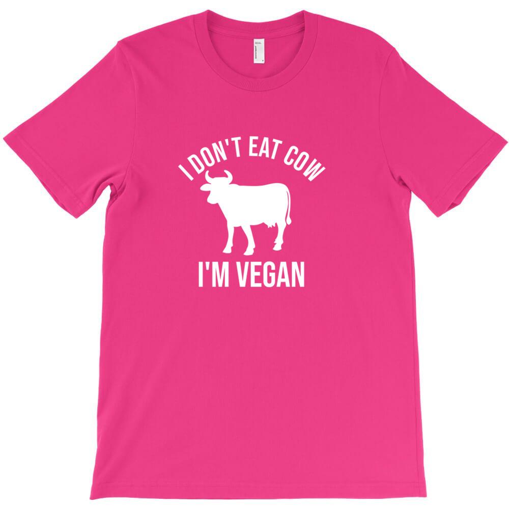 I Don T Eat Cow I M Vegan T Shirt Casual T Shirts Hombre Heisenberg Short