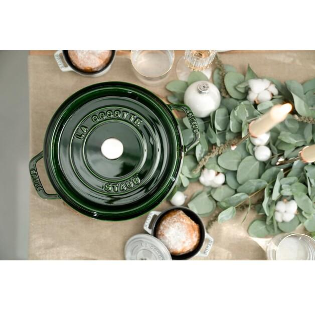 Кокотница Zwilling Staub круглая 22см базилик зеленый 2,6л (1102285)