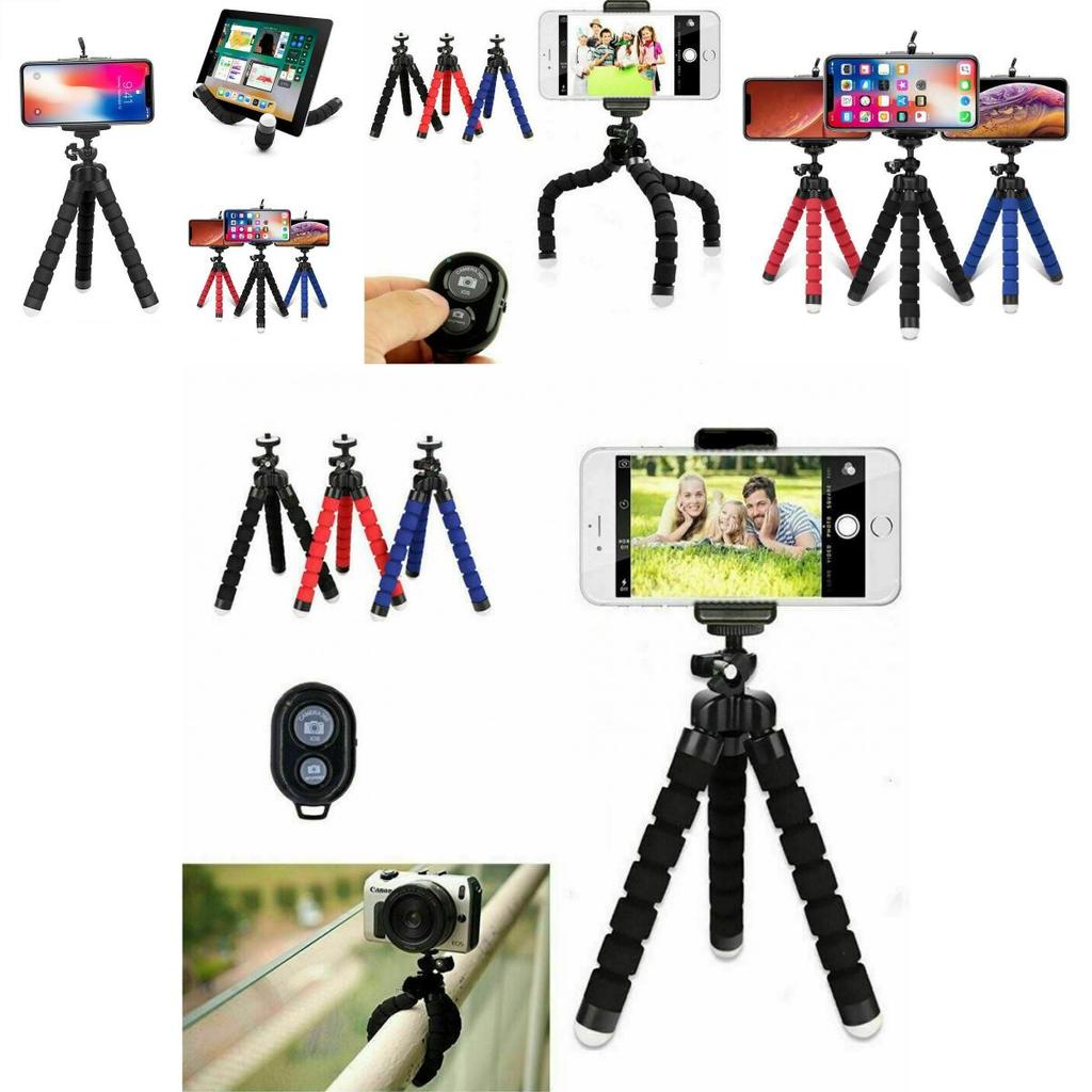 Universal Mobile Phone Holder Tripod Stand For Iphone Camera Remote With