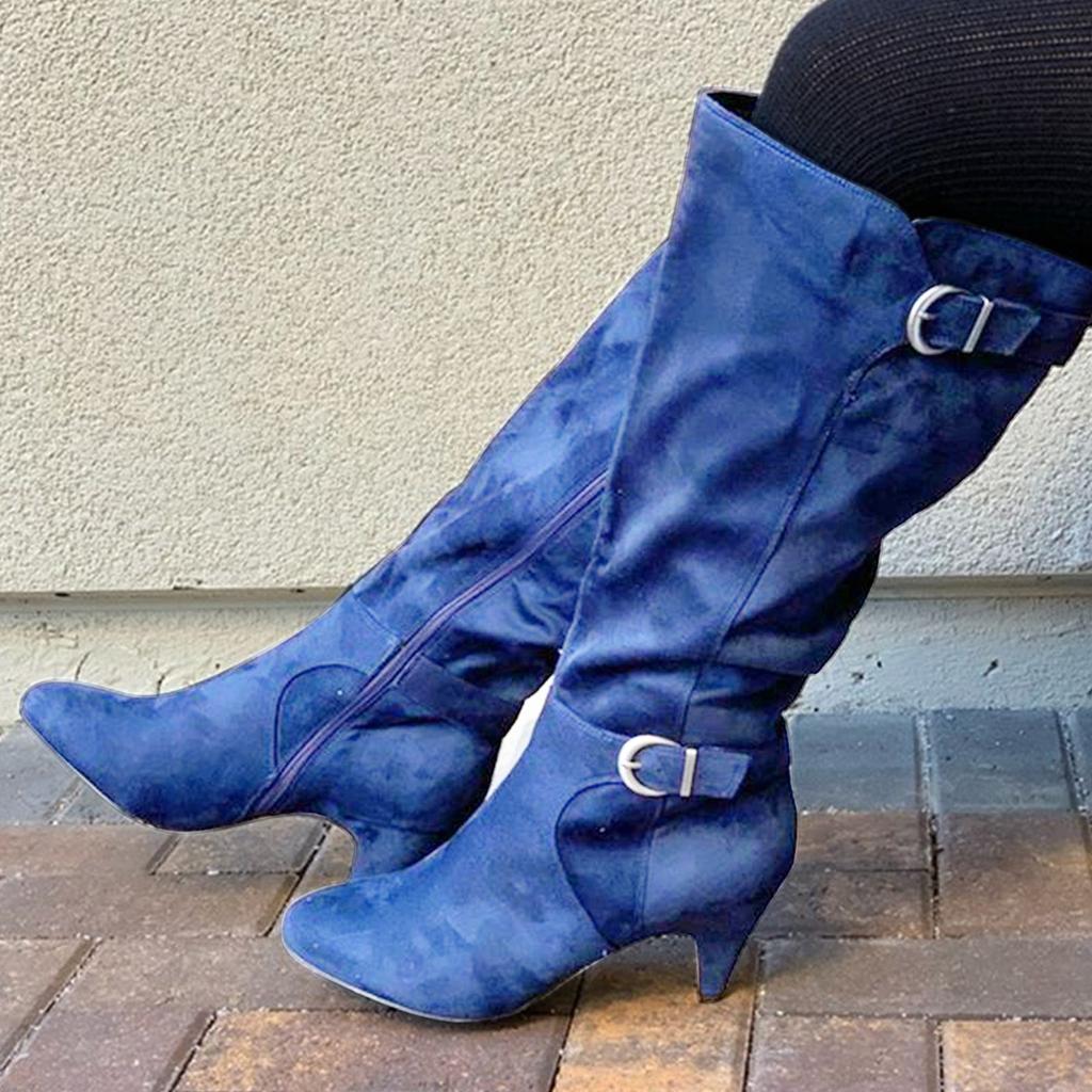 Zapatos explosivos para mujer Cinturón de invierno y otoño Hebilla  Cachemira Cálida casa Botas largas comprar a buen precio — entrega  gratuita, reseñas reales con fotos — Joom