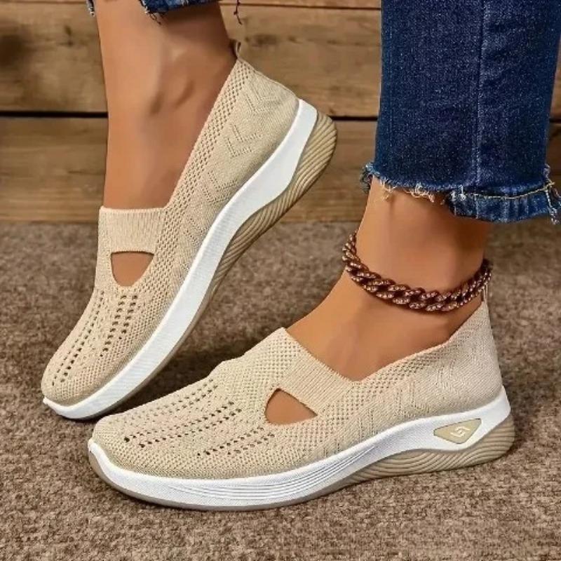 Summer Women's Sneakers Breathable Slip On Walking Shoes Mesh Low Top Womens Vulcanized Shoes Soft Sole Lightweight Women Shoes