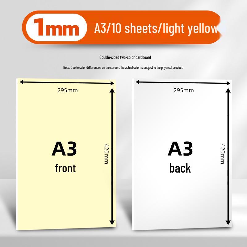 Handmade Children’s Cards: Thick White Cardstock with 4 Gray Colored Cards and Kraft Backing