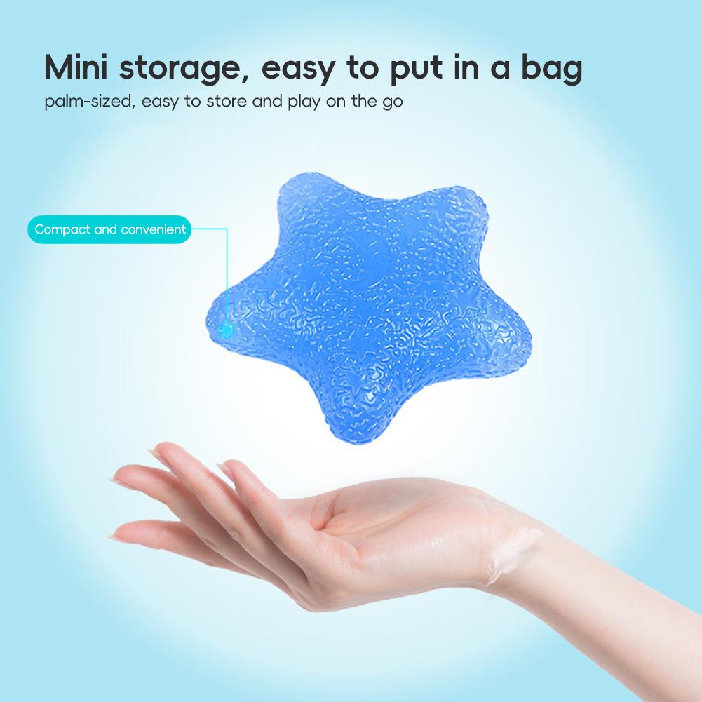 1PC TPE Five-Pointed Star Grip Strength Ball Rehabilitation Training Wrist Strength Trainer