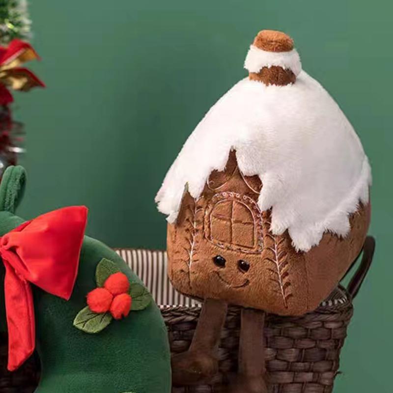 JELLYCAT Food Gingerbread House Companion Doll Plush Doll 20cm Tall