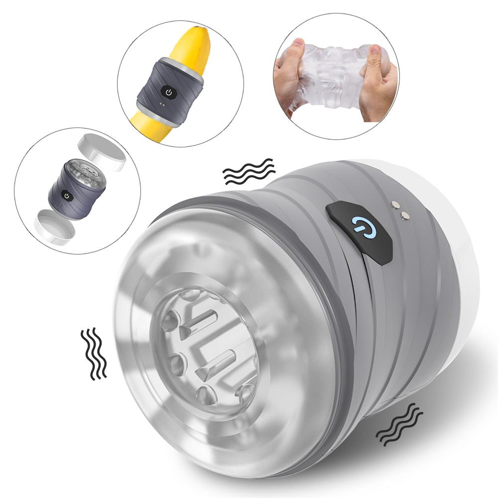 Automatic Male Masturbator Cup Vagina Masturbation Vibrator Blowjob Pussy Sex Toys for Men Adult Goods