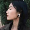 French Retro Niche Irregular Oval Black Agate Unique S925 Silver Needle Earrings Light Luxury High-End Earrings Women