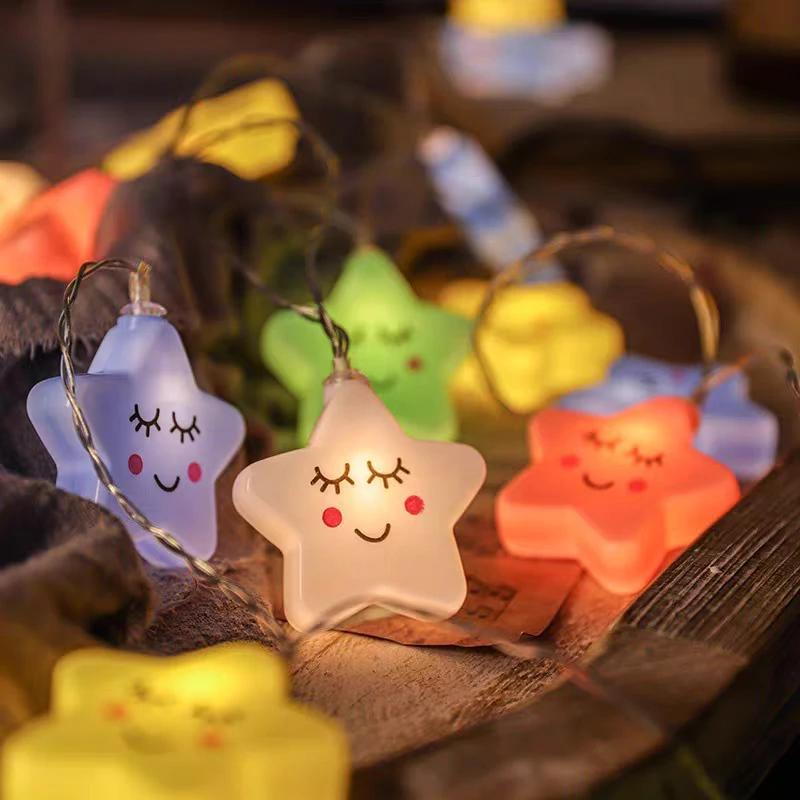 New LED Colorful Star Light String USB Living Room Outdoor Garden Camping Wedding Christmas Party Decoration Atmosphere Light