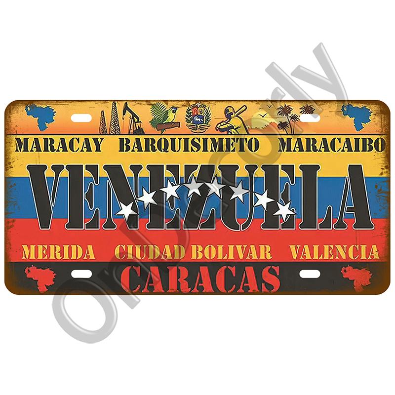 National Flag Tin Sign Plaque | (France/Spain/Germany/Mexico/USA) | Home/Bar/Craft Space Decor