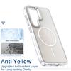 For Samsung Galaxy S25+ Case Compatible with MagSafe TPU+Acrylic Gradient Phone Cover with Kickstand