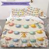 Stockings Ornaments Pattern Bedding uilt Set uilt Cover Pillowcase Home Decoration Birthday Gift (1 * duvet cover + 2 * pillowcase without core)_XIA