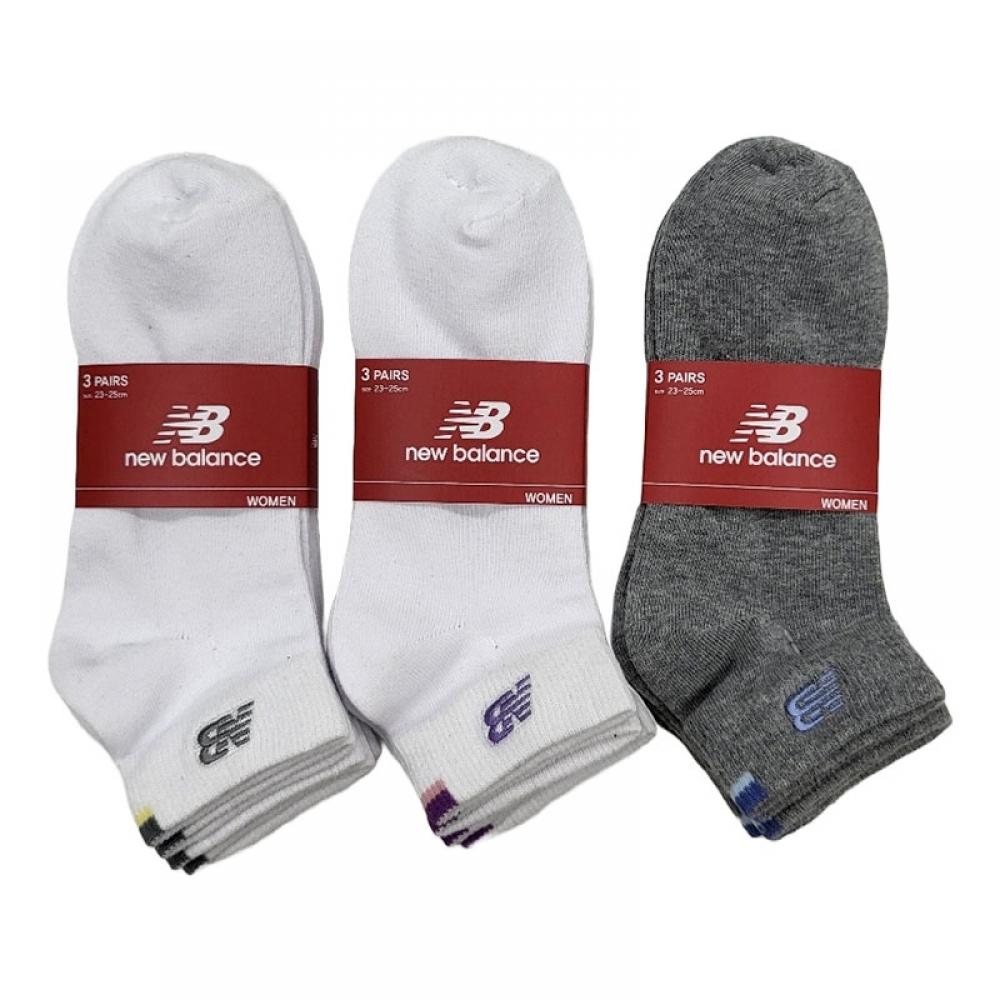 

New Balance Women s Point Embroidery Short Socks SNB31504 3ea