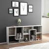 vidaXL Bücherregal Betongrau 67x24x161 cm Holzwerkstoff
