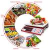 Price Computing Scale Commercial Food Scale 66lb/ 30kg Fruit Meat Produce Dual Bright LED Display Stainless Steel Platform for