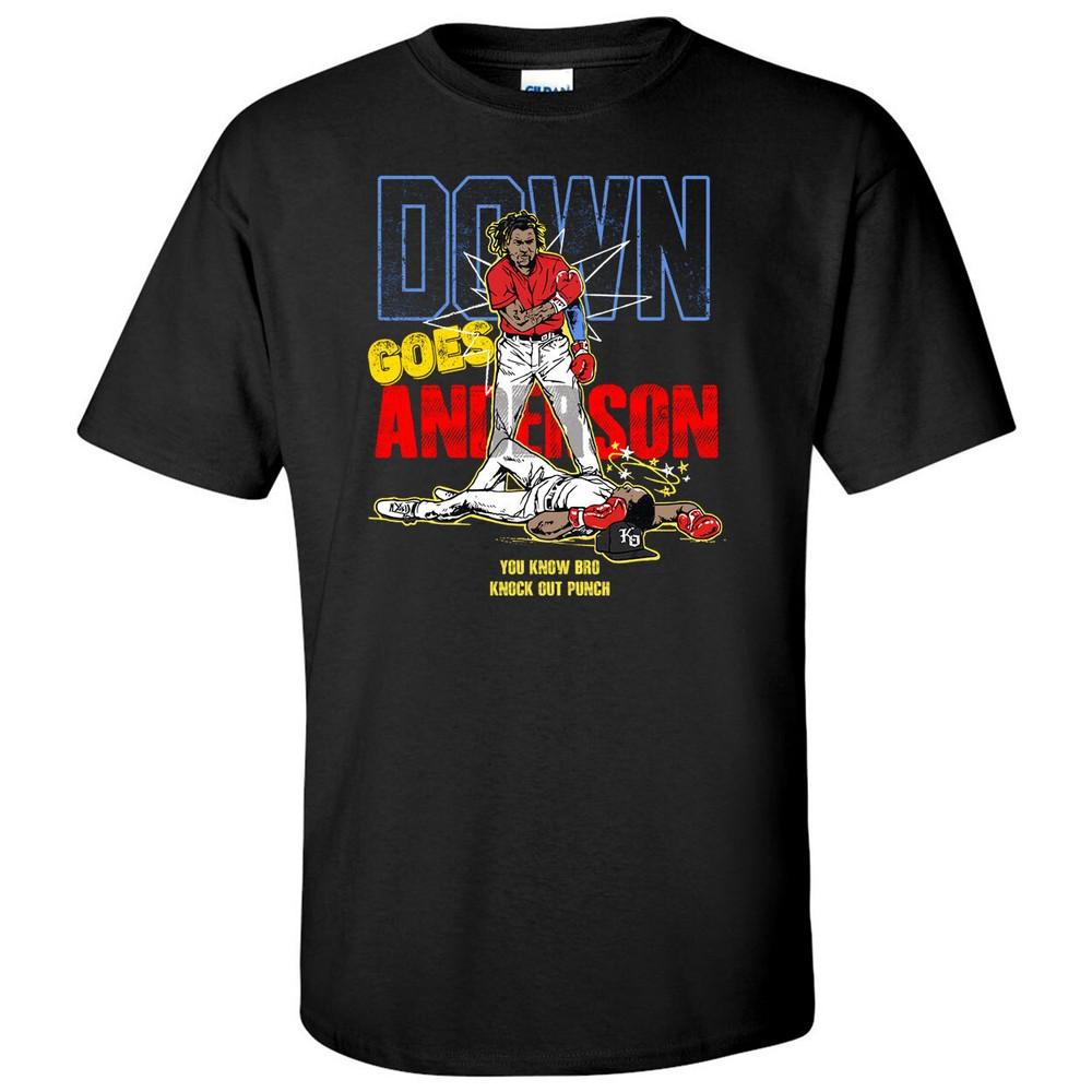 Down Goes Anderson Jose Ramirez Tim Anderson Black T-Shirt S-5XL Unisex T-Shirt XXL