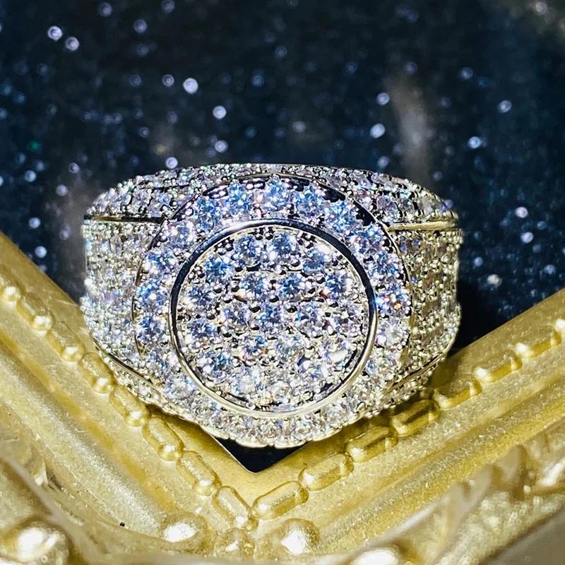Xiaomi Huitan Brilliant Cubic Zirconia Rings for Women Luxury Wide Swanking Finger Accessories Trendy Gorgeous Party Jewelry Hot Sale