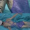 "Zixia Fairy" racing swimsuit, shiny one-piece triangular swimsuit, swimsuit