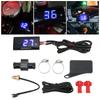   Motorcycle  12V LCD Screen Slim Water Temperature Gauge With 16mm Tee for Motorbike