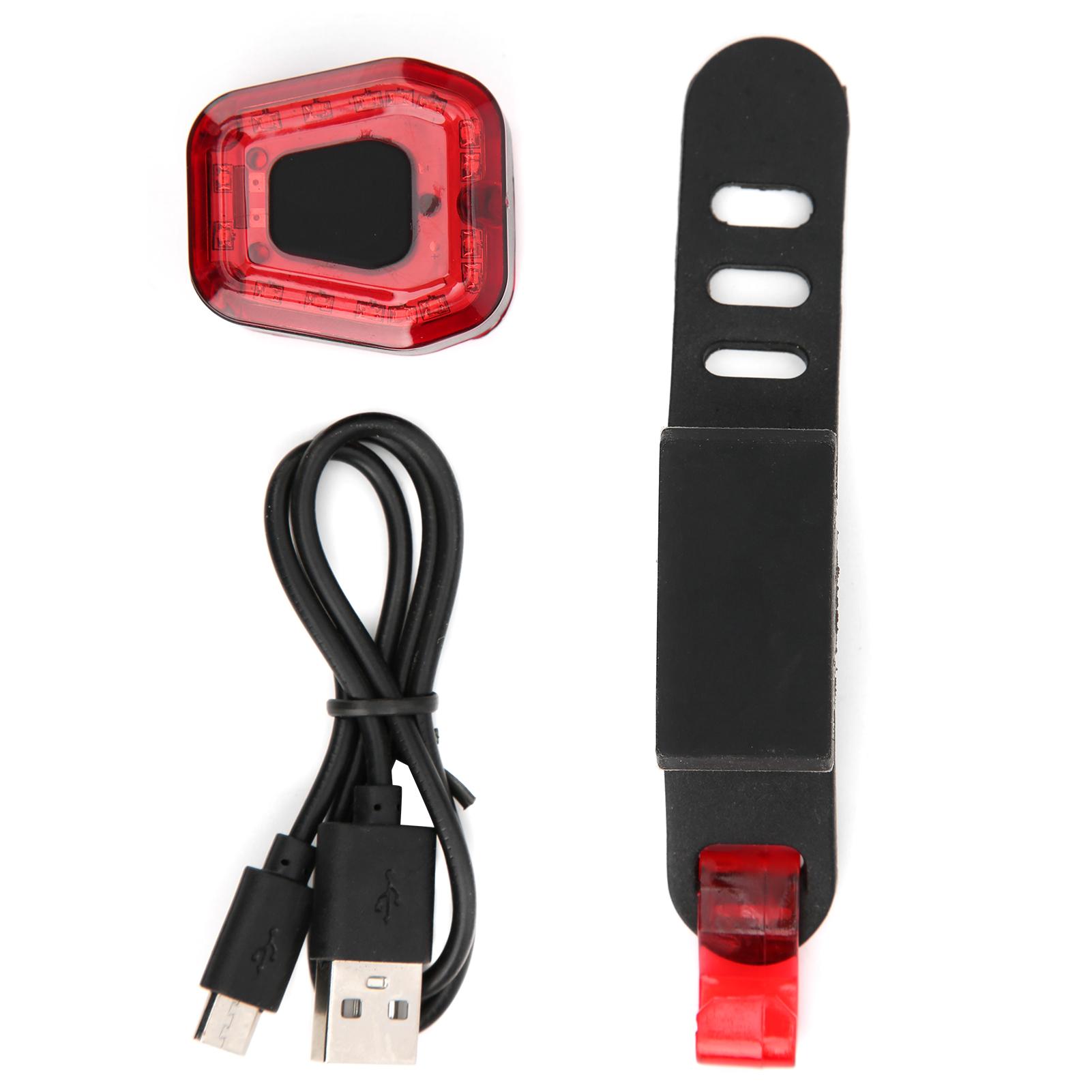 

USB Charging Bike Taillight LED Night Cycling Equipment Bicycle Rear Lights Black