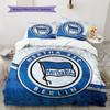 Hertha BSC Pattern Bedding,Quilt Set Quilt Cover Pillowcase Home Birthday Gift(1 * duvet cover + 2 * pillowcase, without core)