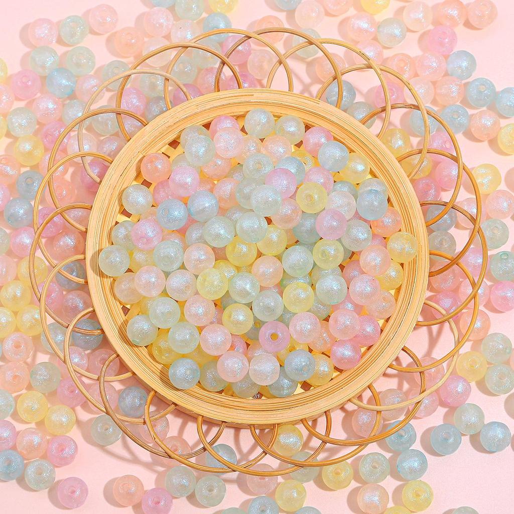 6-16mm 10 STÜCKE/Mehr Acrylperlen Meerjungfrau Runde Perlen für Halskette Armband DIY Schmuckherstellung