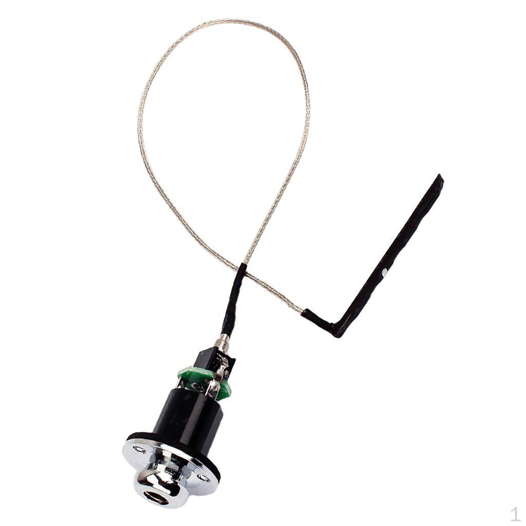 

Piezo Pickup Cable Plug Transducer Ukulele Parts for 4- Guitar