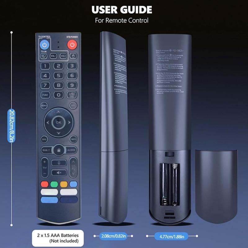 Ergonomic Voice Activated TV Remote For Streaming And Durability