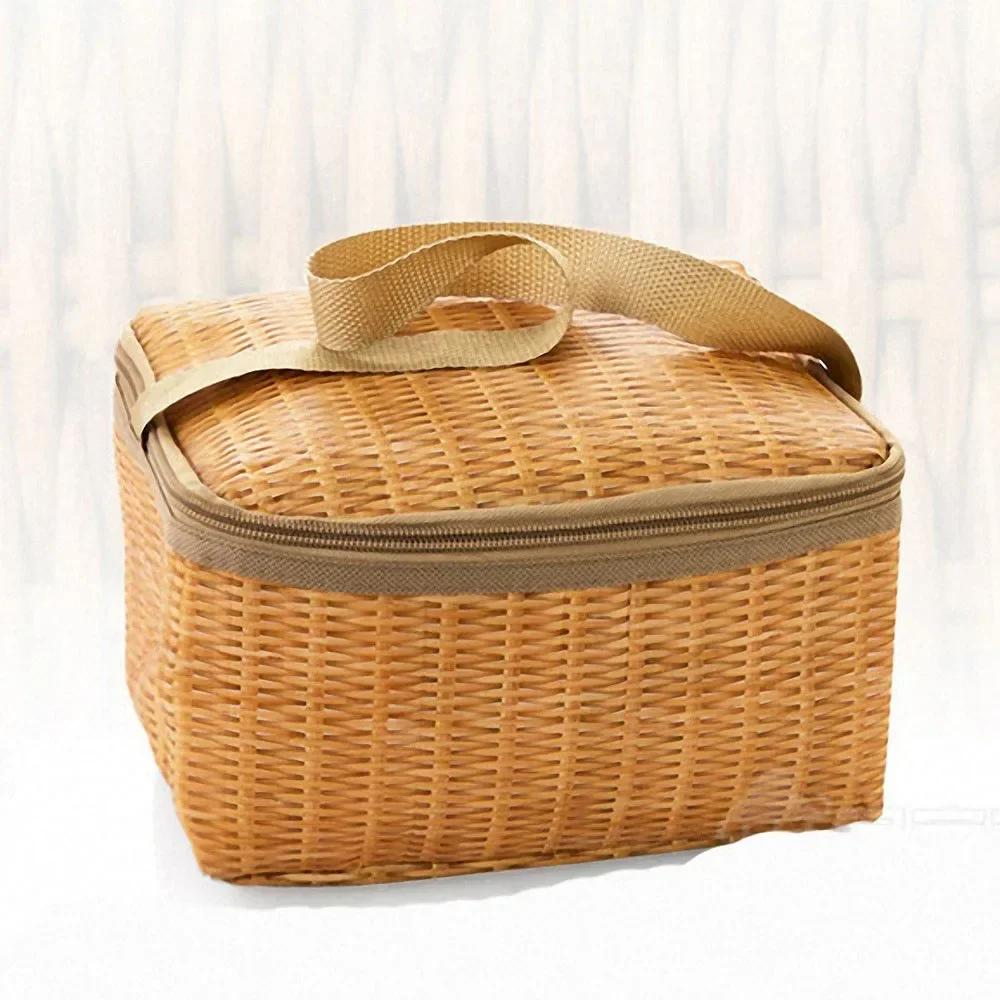 Thermal Insulated Bag Container Waterproof and Thermal InsulationTote Bento Lunch Box Pouch Lunch Bag Womens Small Lunch Bag