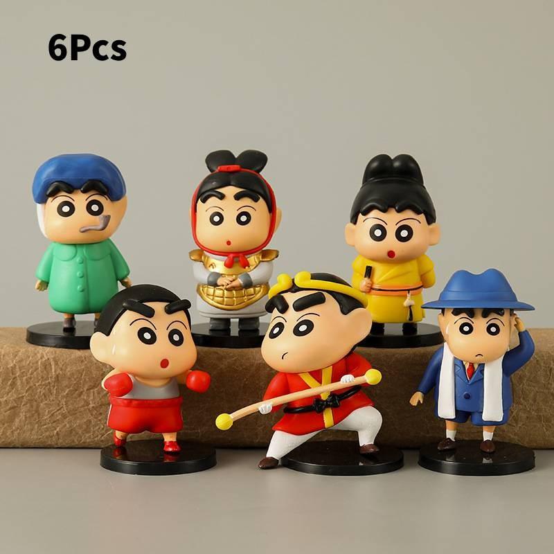 

Collectible Pvc Anime Figure Set Featuring 6 Unique Character Designs For Display