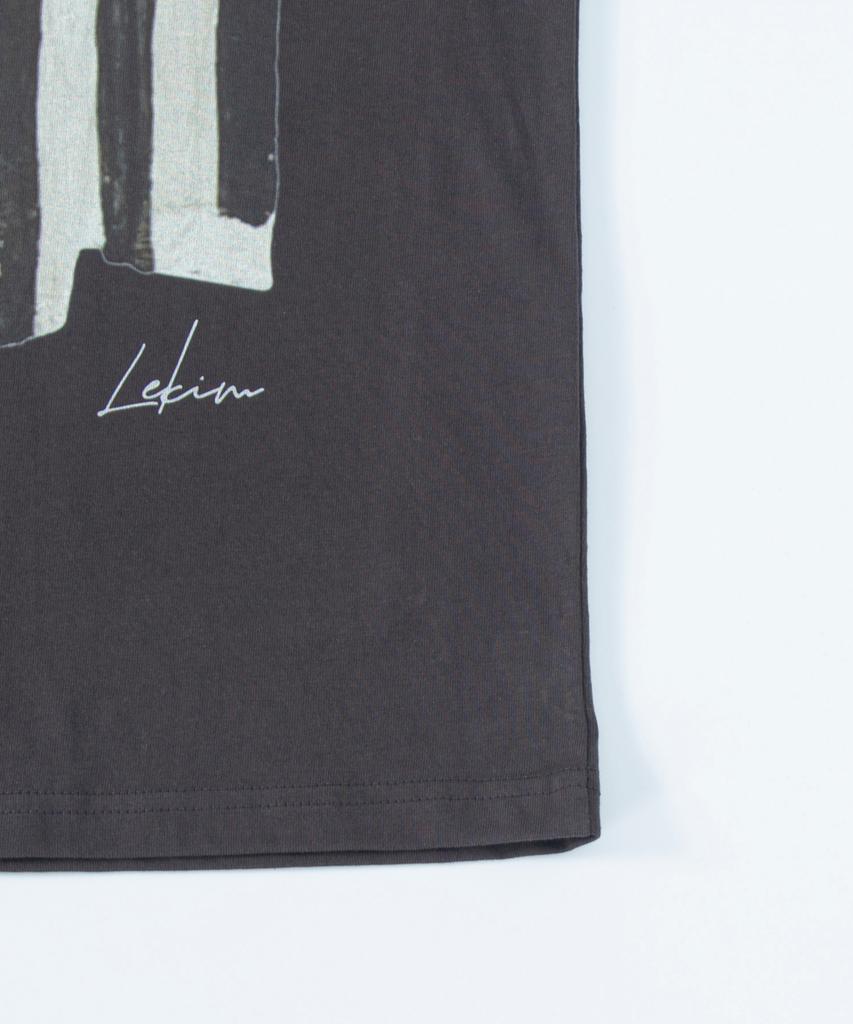 Lekim Vintage Flag T-Shirt (Charcoal)