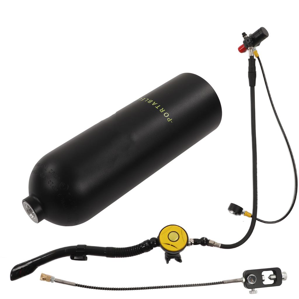DIDEEP Diving Tank Kit Underwater Breathing Device 2L X5000Plus Breather Diving Double Shoulder Strap Set