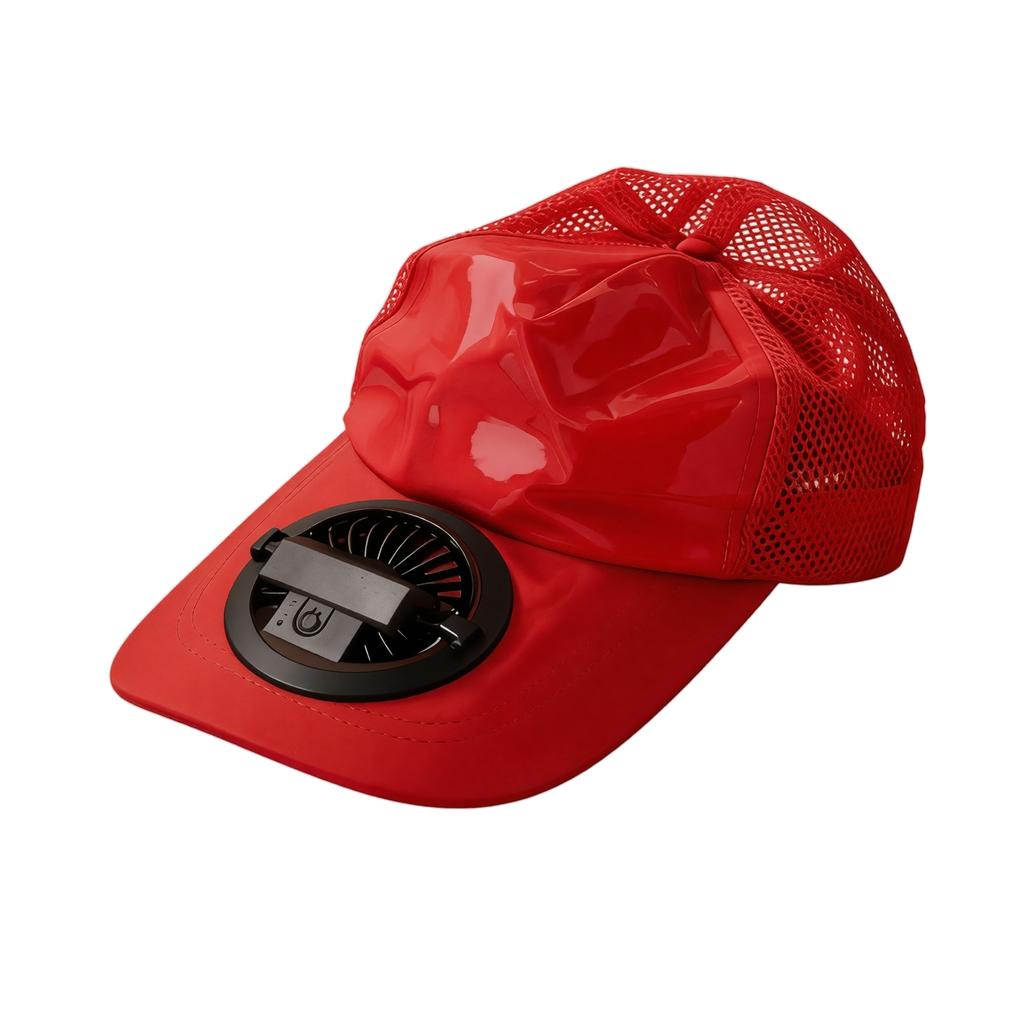 Summer USB Rechargeable Fan Hat Adjustable Outdoor Baseball Cap with Three-Speed Fan for Adult Men and Women Sun Protection Breathable Mesh