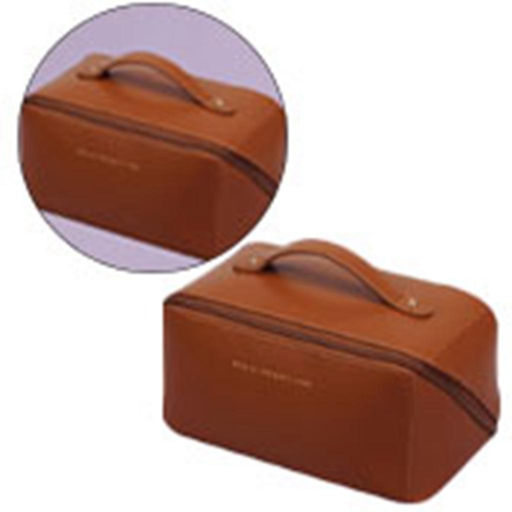 Kosmetyczka PU Wodoodporna Duża Pojemność Projekt Przegródek Przenośna Delikatna Kosmetyczka do Makijażu