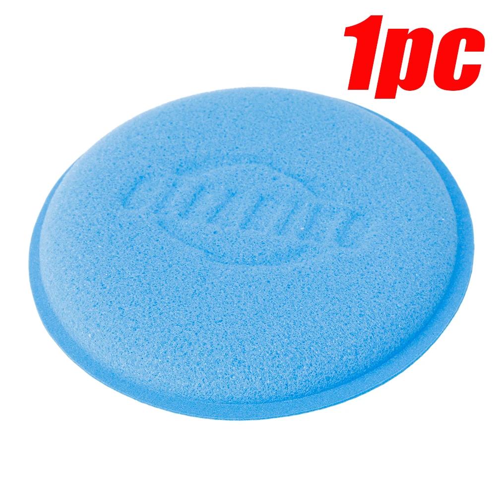 

Губка для мытья автомобиля, круглая, гофрированная, для полировки и чистки, губка для аппликатора из высокоплотной пены, инструменты для ухода за автомобилем