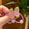 2PCS New Lovely Eggplant Girls Elastic Hair Bands Hair Accessories Children Hair Ties Baby Headwear