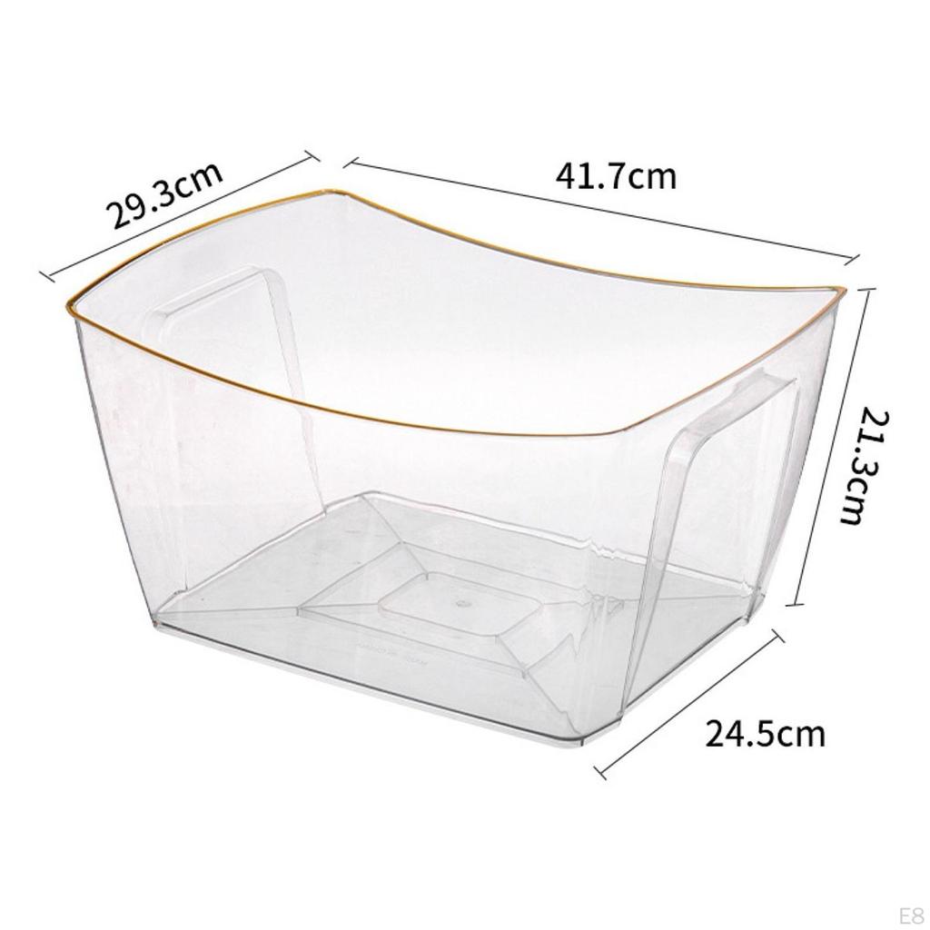 Eiskübel Bierkübel, tragbar, Barbedarf Aufbewahrungswanne Champagner Wein transparent für