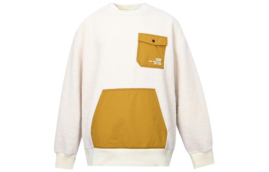 Vans Sweatshirts Unisex Ecru Crew Neck Moderate Regular VN0A5H7M3KS M