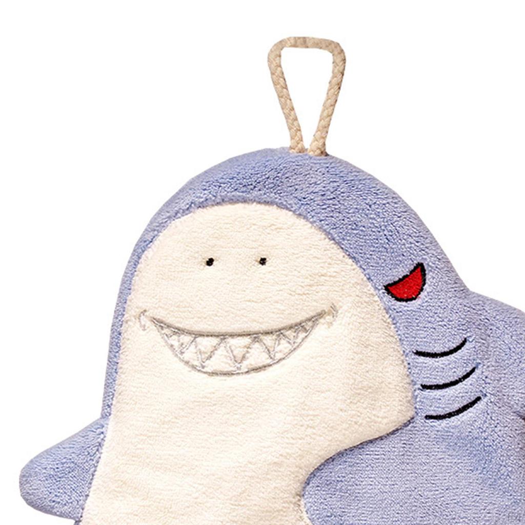 Cartoon Microfiber Absorbent Hand Towels with Hanging Loop for Kids Toddler Children