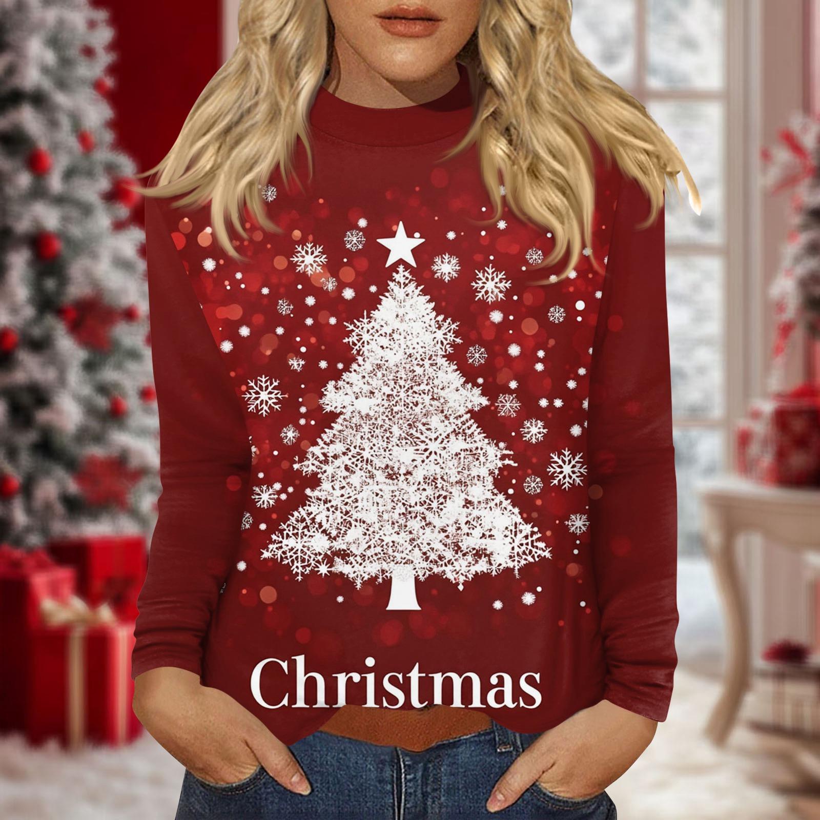 

Женский повседневный топ с длинным рукавом и средним воротником M винный