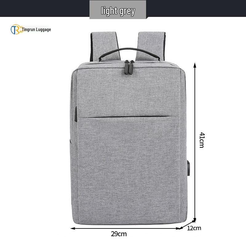Cross-Border Business Computer Backpack with USB, 17.3" & 15.6" Sizes, Outdoor Use, Custom Logo Option